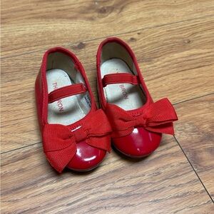 Thee Bron Red Faux Patent Mary Janes | Baby Girl Toddler Size 5